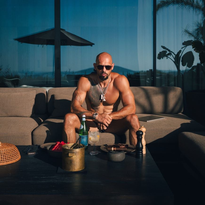 Founder Andrew Tate andrew tate on terrace